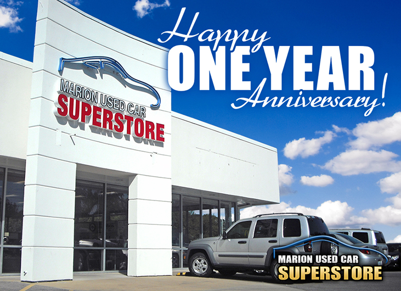 Marion Used Car Superstore Celebrates One Year