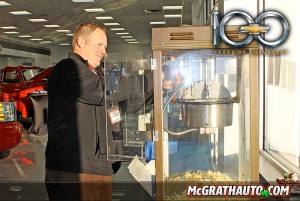Dann Steward of Pat McGrath Chevyland Helping Himself to Popcorn!