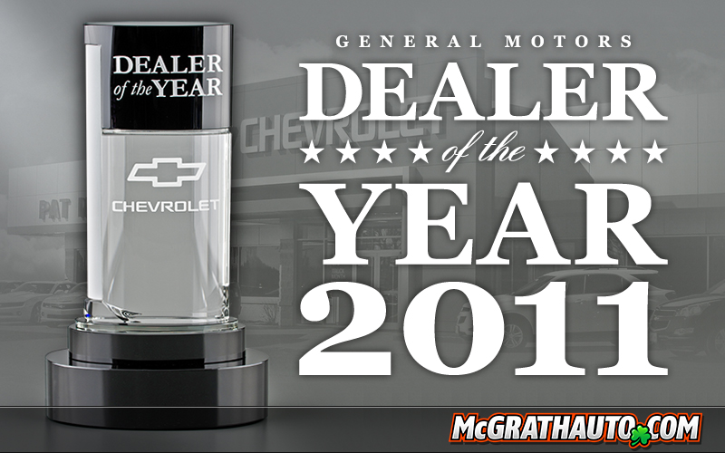 Pat McGrath Chevyland in Cedar Rapids, Iowa Receives Dealer of the Year