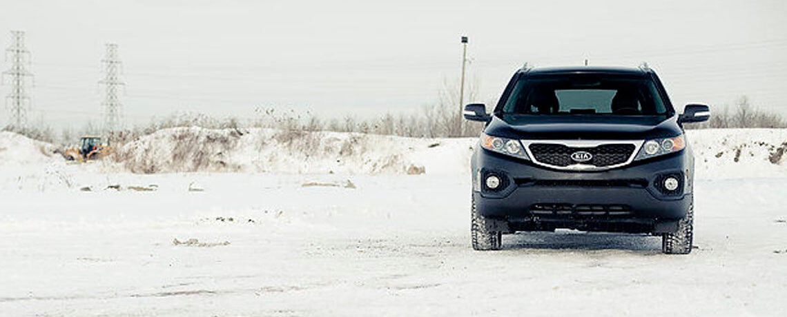 Kia Sorento in the snow