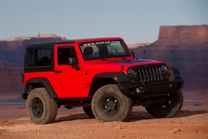 Jeep Wrangler Slim in the desert