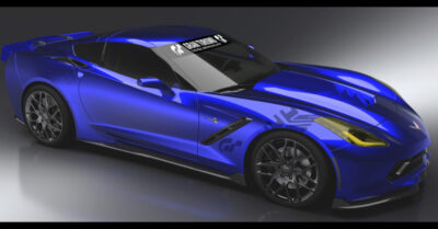 Blue Corvette Stingray Gran Turismo Concept
