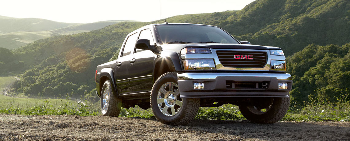 GMC Canyon in the hills