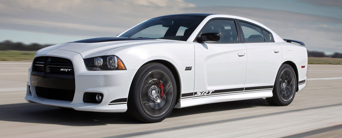 Dodge Charger on a race track