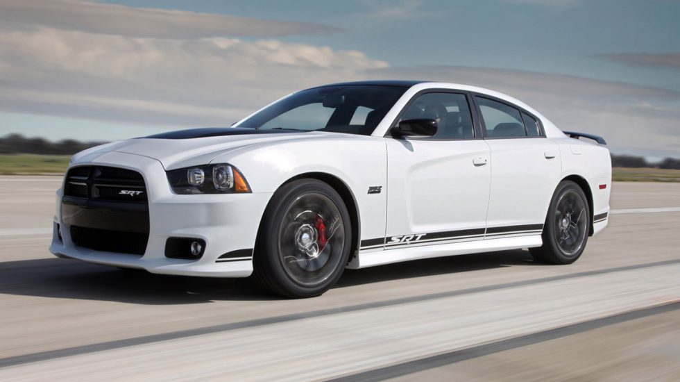 Dodge Charger on a race track