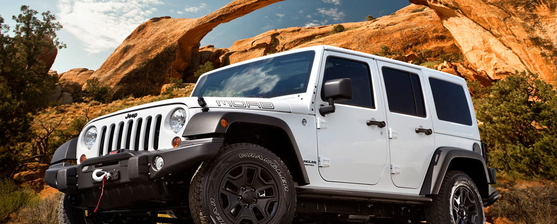 Jeep Wrangler in the desert