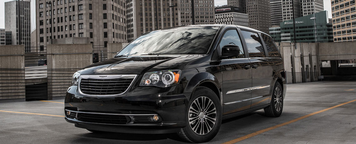 Chrysler Town and Country in the city