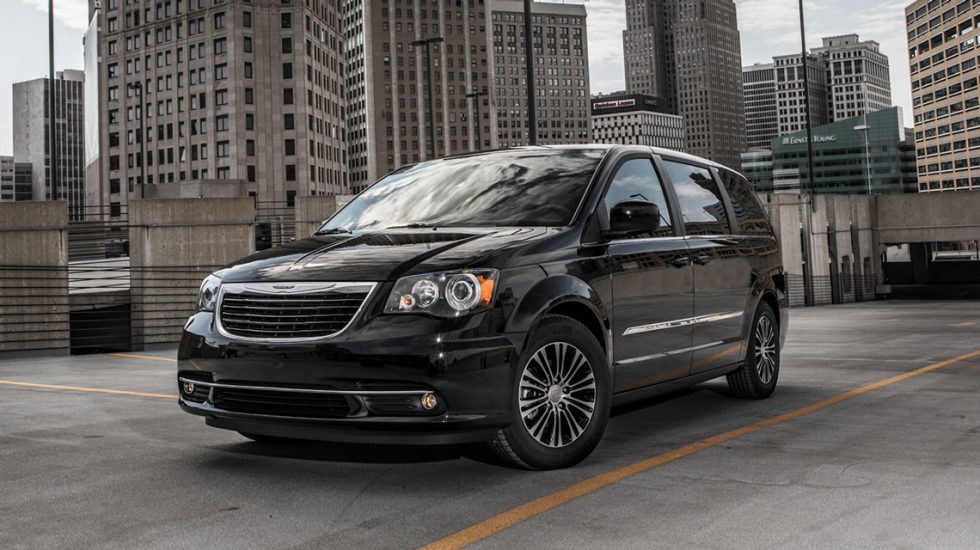 Chrysler Town and Country in the city