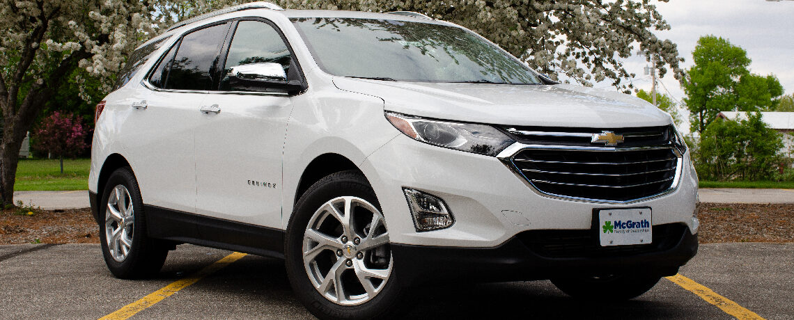 2019 Chevy Equinox in a park