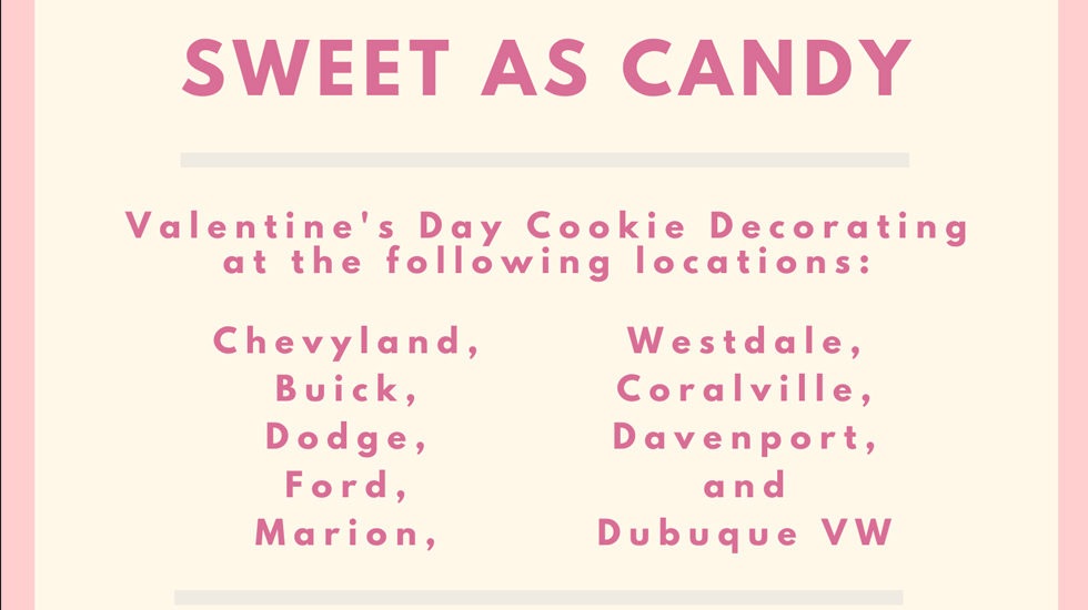 Valentine's Day cookie decorating McGrath Locations
