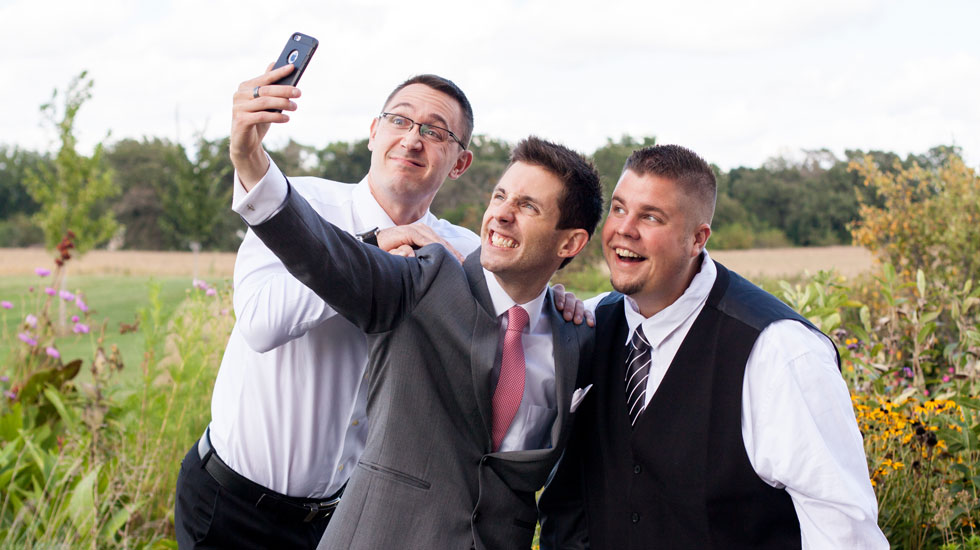 Brad and Friends taking a selfie