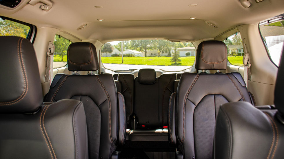 Seating in the Chrysler Pacifica