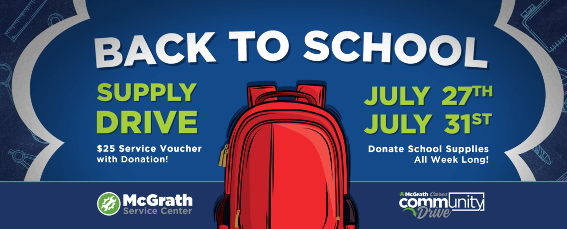 Fill Backpacks and Fuel Dreams During the 2026 McGrath Cares School Supply Drive